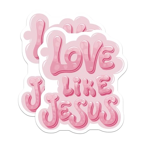 (2 Pack) Love Like Jesus Magnets Magnets - 5" On Longest Side - Made in USA - Sticks to Refrigerators & Metal Surfaces - MAG8949
