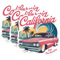 (3 Pack) California Decals - Classic Car Decals - Palm Tree Paradise - 3 Inches On Longest Side - Easy Peel & Apply - Made in USA - 3MCS8337