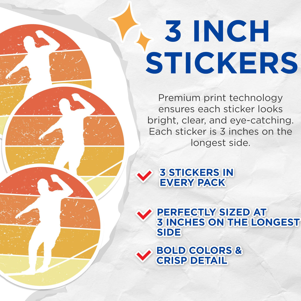 (3 Pack) Slackline Decals - Slacklining Lover - Balance Walker - 3 Inches On Longest Side - Easy Peel & Apply - Made in USA - 3MCS4316