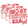 (3 Pack) Fighting Era Decals - Breast Cancer Awareness - Laptop Decal - 3 Inches On Longest Side - Easy Peel & Apply - Made in USA - 3MCS4391