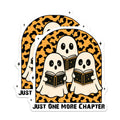 (2 Pack) Just One More Chapter Magnets - Spooky Cute Reading Ghosts - Bookworm Literary Fall Decor - 5 Inches On Longest Side - Thick Durable Magnet - Made in USA - MAG39859