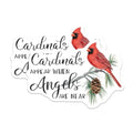 (2 Pack) Cardinal Stickers - Birds Appear When Angels are Near Decal - Nature Sticker - 5" On Longest Side - Sticks to Smooth Flat Surfaces - Made in USA - BMCS8627