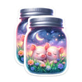 (2 Pack) Sleepy Piglet Garden Magnet - Piggy Lovers - 5" On Longest Side - Sticks to Smooth Flat Surfaces - Made in USA - MAG9390