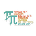 (2 Pack) Pi Symbol Magnets - Irrational Math Pun - Geeky Fridge Magnets - 5" On Longest Side - Premium Magnet - for Cars, Refrigerators, Toolboxes, Lockers - Made in USA - MAG16491