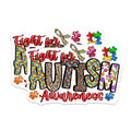 (2 Pack) Autism Awareness Magnets - Puzzle Piece Neurodiversity Support - Special Needs Advocate Refrigerator Magnets - 5 Inches On Longest Side - Thick Durable Magnet - Made in USA - MAG28622