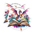 (2 Pack) in My Fantasy Era Magnets - Dragon Book Art - Whimsical Reader Decor - 5 Inches On Longest Side - Thick Durable Magnet - Made in USA - MAG22246