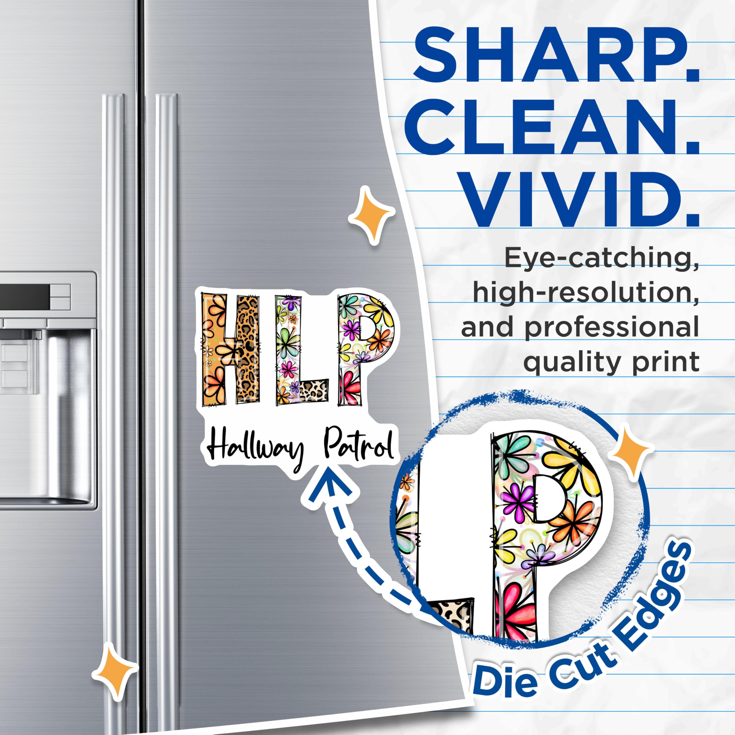 (2 Pack) Hallway Patrol Magnets - Teacher Magnets - School Decor Magnets - 5" On Longest Side - Premium Magnet - for Cars, Refrigerators, Toolboxes, Lockers - Made in USA - MAG15835