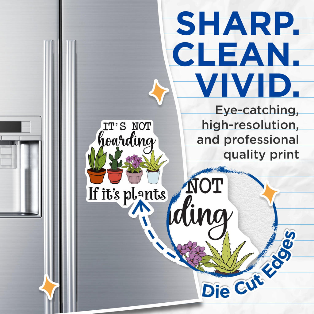 (2 Pack) Plant Lover Magnets - Gardening Humor - Funny Hoarding Magnet - 5" On Longest Side - Premium Magnet - for Cars, Refrigerators, Toolboxes, Lockers - Made in USA - MAG17146