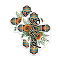 (2 Pack) Blessed Cross Magnets - Southwestern Sunflowers - Religious Home Decor - 5" On Longest Side - Premium Magnet - for Cars, Refrigerators, Toolboxes, Lockers - Made in USA - MAG14458