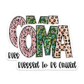 (2 Pack) Oma Magnets - Blessed Oma - Leopard Print Oma - 5" On Longest Side - Premium Magnet - for Cars, Refrigerators, Toolboxes, Lockers - Made in USA - MAG15396