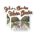 (2 Pack) Winter Garden Magnets - Florida Travel Souvenir - Plant Street Market Decor - 5" On Longest Side - Premium Magnet - for Cars, Refrigerators, Toolboxes, Lockers - Made in USA - MAG18275