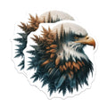 (2 Pack) Eagle Head Magnets - Forest Bald Eagle Decor - Patriotic Fridge Magnets - 5" On Longest Side - Premium Magnet - for Cars, Refrigerators, Toolboxes, Lockers - Made in USA - MAG14446