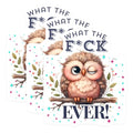 (3 Pack) Owl Decals - Funny Sarcastic Sayings - Laptop Decals - 3 Inches On Longest Side - Easy Peel & Apply - Made in USA - 3MCS4697