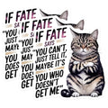 (3 Pack) Funny Cat Decals - Sassy Cat - Quote Decals - 3 Inches On Longest Side - Easy Peel & Apply - Made in USA - 3MCS4830