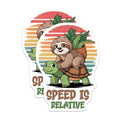 (2 Pack) Sloth and Turtle Magnet - Nature Lover Decor - 5" On Longest Side - Sticks to Smooth Flat Surfaces - Made in USA - MAG9722