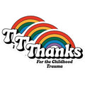 (3 Pack) Childhood Trauma Decals - Rainbow Humor - Sarcastic Laptop Decal - 3 Inches On Longest Side - Easy Peel & Apply - Made in USA - 3MCS4371