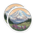 (2 Pack) Mountain View Magnets - Scenic Landscape Magnet - Nature Lover Fridge Magnets - 5" On Longest Side - Premium Magnet - for Cars, Refrigerators, Toolboxes, Lockers - Made in USA - MAG17694