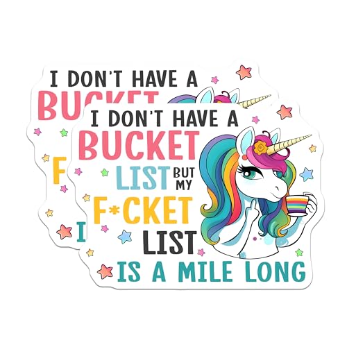 (2 Pack) Unicorn Fun Quotes Magnets - Rainbow Unicorn Decor - 5" On Longest Side - for Cars, Fridges, Toolboxes - Made in USA - MAG7801