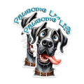 (2 Pack) Pawsome Life Dog Stickers - Funny Pet Stickers - Cute Dog Lover Stickers - 5" On Longest Side - Sticks to Any Smooth Flat Surface - Made in USA - BMCS2808