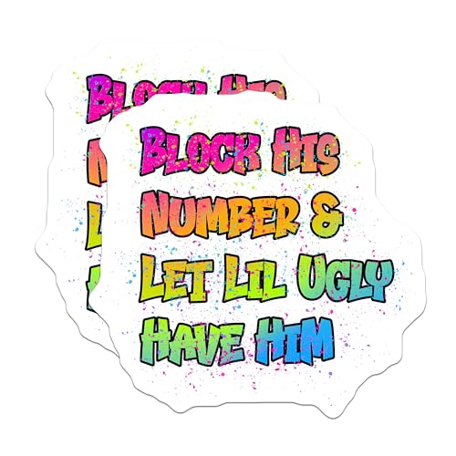 (2 Pack) Block His Number Magnets Magnets - 5" On Longest Side - Made in USA - Sticks to Refrigerators & Metal Surfaces - MAG8617