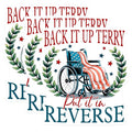 (3 Pack) Back It Up Terry Decals - Funny Wheelchair - Patriotic Sarcasm - Laptop Decal - 3 Inches On Longest Side - Easy Peel & Apply - Made in USA - 3MCS7134