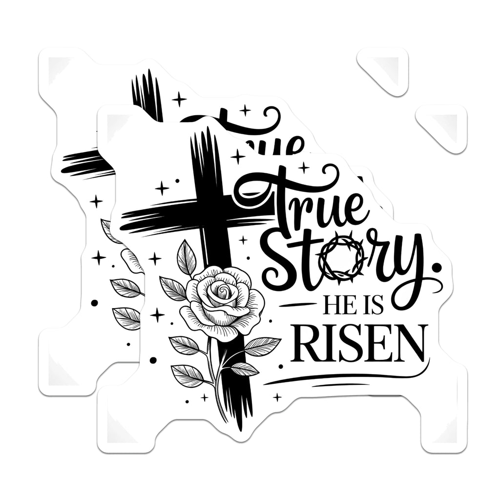 (2 Pack) He is Risen Magnets - Easter Christian Magnets - Religious Refrigerator Magnets - 5" On Longest Side - Premium Magnet - for Cars, Refrigerators, Toolboxes, Lockers - Made in USA - MAG14125