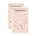 (2 Pack) Capricornus Zodiac Stickers - Constellation Designs - Celestial Sticker Decor - 5" On Longest Side - Sticks to Smooth Flat Surfaces - Made in USA - BMCS9428