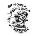 (2 Pack) Kerfuffle Wizard Animal Magnets - Funny Scooter Rider - Magical Mischief Decor - 5 Inches On Longest Side - Thick Durable Magnet - Made in USA - MAG22627