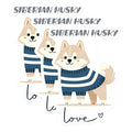 (3 Pack) Siberian Husky Decals - Dog Breed - Cute Dog Decals - 3 Inches On Longest Side - Easy Peel & Apply - Made in USA - 3MCS6074