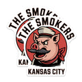 (2 Pack) The Smokers Magnets - Kansas City Pig - Quirky Fridge Decor - 5" On Longest Side - Premium Magnet - for Cars, Refrigerators, Toolboxes, Lockers - Made in USA - MAG17663