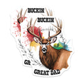 (2 Pack) Buckin Great Dad Magnets - Father's Day - Deer Antlers - 5" On Longest Side - Premium Magnet - for Cars, Refrigerators, Toolboxes, Lockers - Made in USA - MAG15895