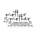 (2 Pack) Mother Magnets - Mother's Day Quote - Family Love Magnet - Mom Quote Decor - Mother Appreciation Magnets - 5" On Longest Side - for Cars, Fridges, Toolboxes - Made in USA - MAG6679