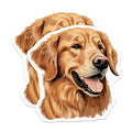 (2 Pack) Golden Retriever Magnets - Dog Breed Lover - Fridge Decor Accessory - 5 Inches On Longest Side - Thick Durable Magnet - Made in USA - MAG24377
