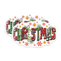 (2 Pack) Christmas Magnets - Plaid Deer Snowflake Holiday Decor - Festive Refrigerator Magnets - 5 Inches On Longest Side - Thick Durable Magnet - Made in USA - MAG23387