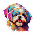 (2 Pack) Shih Tzu Dog Breed Magnets - 5 Inches On Longest Side - Choose from Over 100 Dog Breeds - for Cars, Refrigerators, Toolboxes - Made in USA - MAG1951