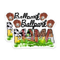 (2 Pack) Ballpark Mama Magnets - Softball Mom Decor - Baseball Game Day Accessory - 5 Inches On Longest Side - Thick Durable Magnet - Made in USA - MAG24411