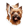 (2 Pack) Cairn Terrier Magnets - Dog Mom Decor - Pet Parent Present - Cute Animal Art - 5 Inches On Longest Side - Thick Durable Magnet - Made in USA - MAG29994