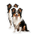 (2 Pack) Papillon Dog Magnets - Adorable Fluffy Canine Art - Pet Lover Fridge Decor - Animal Companion Accessory - 5 Inches On Longest Side - Thick Durable Magnet - Made in USA - MAG23344