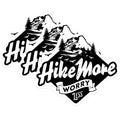 (3 Pack) Hike More Worry Less Decals - Mountain Adventure Stickers - Nature Lover Decals - 3 Inches On Longest Side - Easy Peel & Apply - Made in USA - 3MCS4909