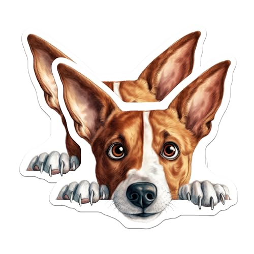 (2 Pack) Cute Pet Decor Magnet - Animal Lover's Delight - 5" On Longest Side - Sticks to Smooth Flat Surfaces - Made in USA - MAG9852