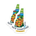 (2 Pack) New Hampshire Magnets - NH State Pride - Souvenir Fridge Magnets - 5" On Longest Side - Premium Magnet - for Cars, Refrigerators, Toolboxes, Lockers - Made in USA - MAG15503