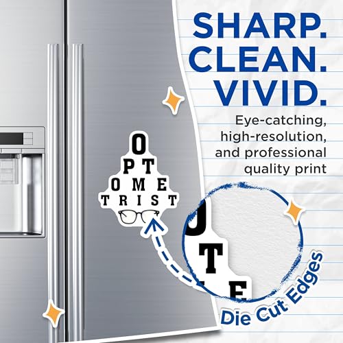 (2 Pack) Optometrist Magnets - 5" On Longest Side - for Cars, Fridges, Toolboxes - Made in USA - MAG8080
