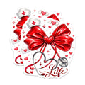 (2 Pack) Nurse Life Magnets - Stethoscope Heart Red Bow - Medical Professional Appreciation Decor - RN LPN Gifts - 5 Inches On Longest Side - Thick Durable Magnet - Made in USA - MAG22846