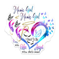 (2 Pack) Mom's Girl Magnets - Mother Daughter Bond - Her Angel Now She's Mine - Galaxy Heart Decor - Sentimental Mom Present - 5 Inches On Longest Side - Thick Durable Magnet - Made in USA - MAG39342