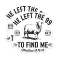 (2 Pack) Lost Sheep Christian Magnets - Matthew 18:12-14 Scripture Verse - Religious Refrigerator Decor - 5 Inches On Longest Side - Thick Durable Magnet - Made in USA - MAG24467