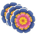 (3 Pack) Floral Decals - Flower Stickers - Colorful Laptop Decals - 3 Inches On Longest Side - Easy Peel & Apply - Made in USA - 3MCS8219