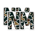(2 Pack) Camouflage Letter Magnets - N I M Monogram Decor - Alphabet Refrigerator Magnets - 5 Inches On Longest Side - Thick Durable Magnet - Made in USA - MAG22093