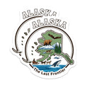 (2 Pack) Alaska Magnets - The Last Frontier Decor - Alaskan Souvenir Fridge Magnets - 5" On Longest Side - Premium Magnet - for Cars, Refrigerators, Toolboxes, Lockers - Made in USA - MAG18527