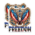 (2 Pack) Freedom Eagle Magnets - Patriotic Decor - American Flag Design - 5" On Longest Side - for Cars, Fridges, Toolboxes - Made in USA - MAG7399