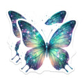 (2 Pack) Galaxy Butterfly Magnets - Celestial Fridge Decor - Cosmic Art Locker Decor - Iridescent Fairycore Decor - 5 Inches On Longest Side - Thick Durable Magnet - Made in USA - MAG38274